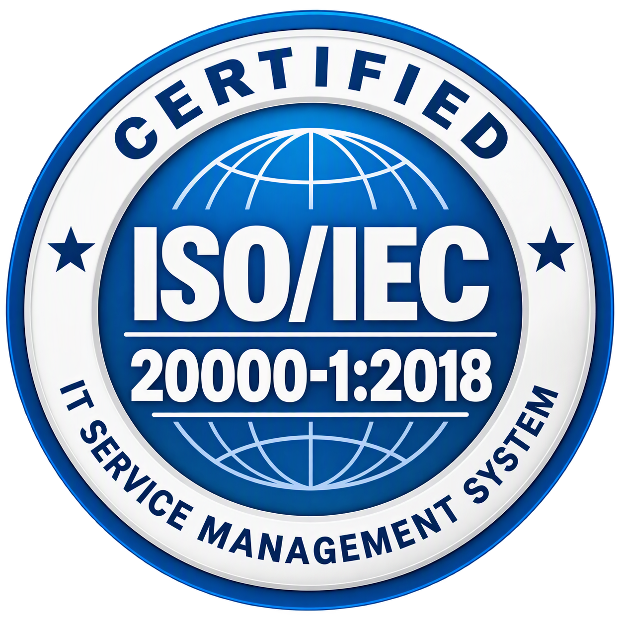 ISO/IEC 20000-1:2018 certified – IT Service Management System